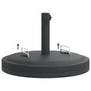 vidaXL fogantyús kerek napernyőtalp rúdhoz Ø38 / 48 mm 25 kg
