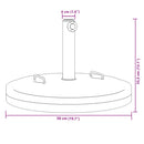 vidaXL fogantyús kerek napernyőtalp rúdhoz Ø38 / 48 mm 25 kg