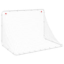 vidaXL fehér acél focikapu 122x81x81 cm
