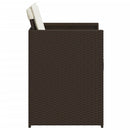 vidaXL 4 db barna polyrattan kerti szék párnával