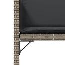 vidaXL 4 db szürke polyrattan kerti szék párnával