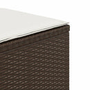 vidaXL 4 db barna polyrattan kerti szék párnával 40x40x35 cm