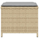 vidaXL 4 db vegyes bézs polyrattan kerti szék párnával 40x40x35 cm