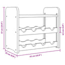 vidaXL tömör fenyőfa bortartó állvány tetővel 43 x 25 x 37 cm