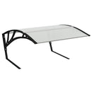 vidaXL robotfűnyíró garázs fekete 80x101x46 cm