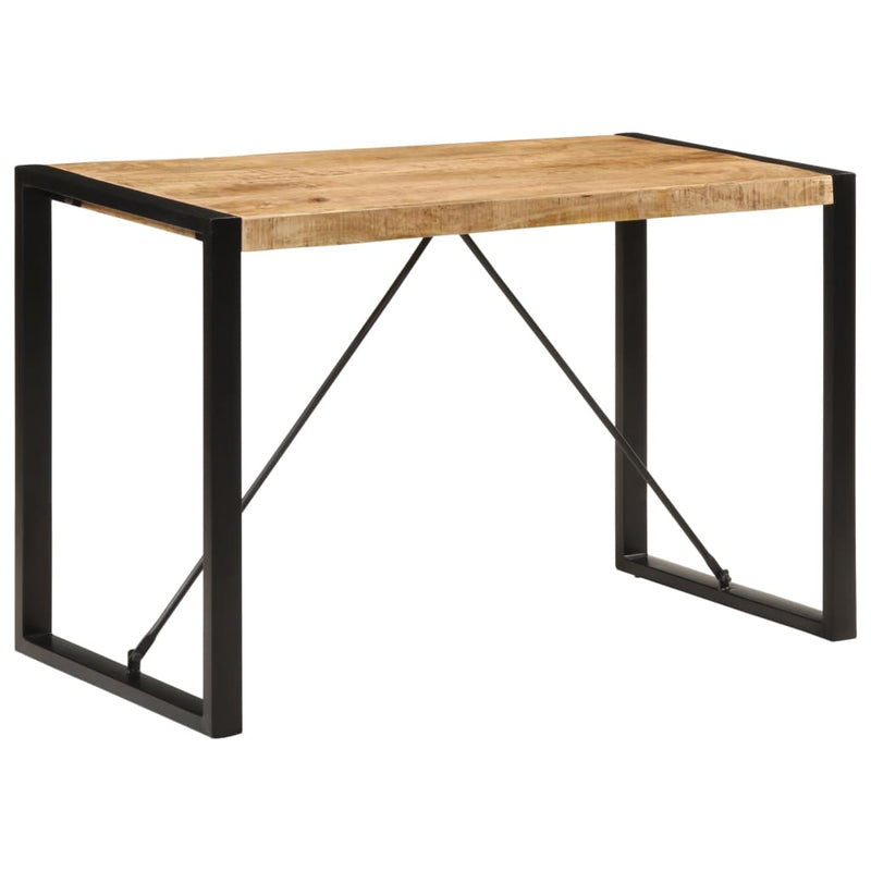 vidaXL tömör nyers mangófa étkezőasztal 120 x 55 x 76 cm
