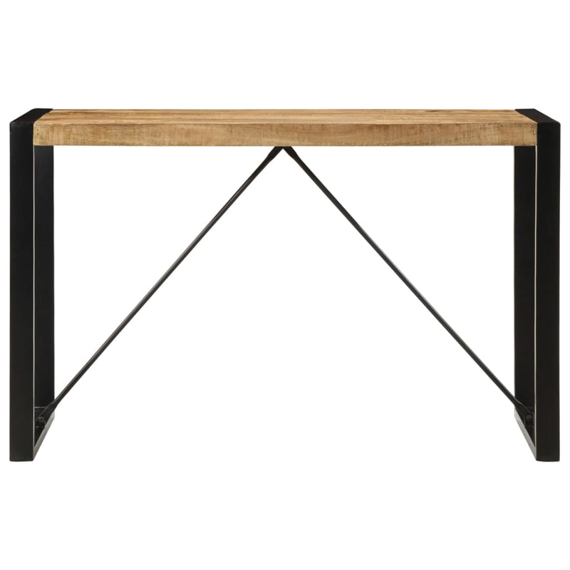 vidaXL tömör nyers mangófa étkezőasztal 120 x 55 x 76 cm