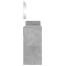 vidaXL 3 részes betonszürke szerelt fa fésülködőasztal-szett