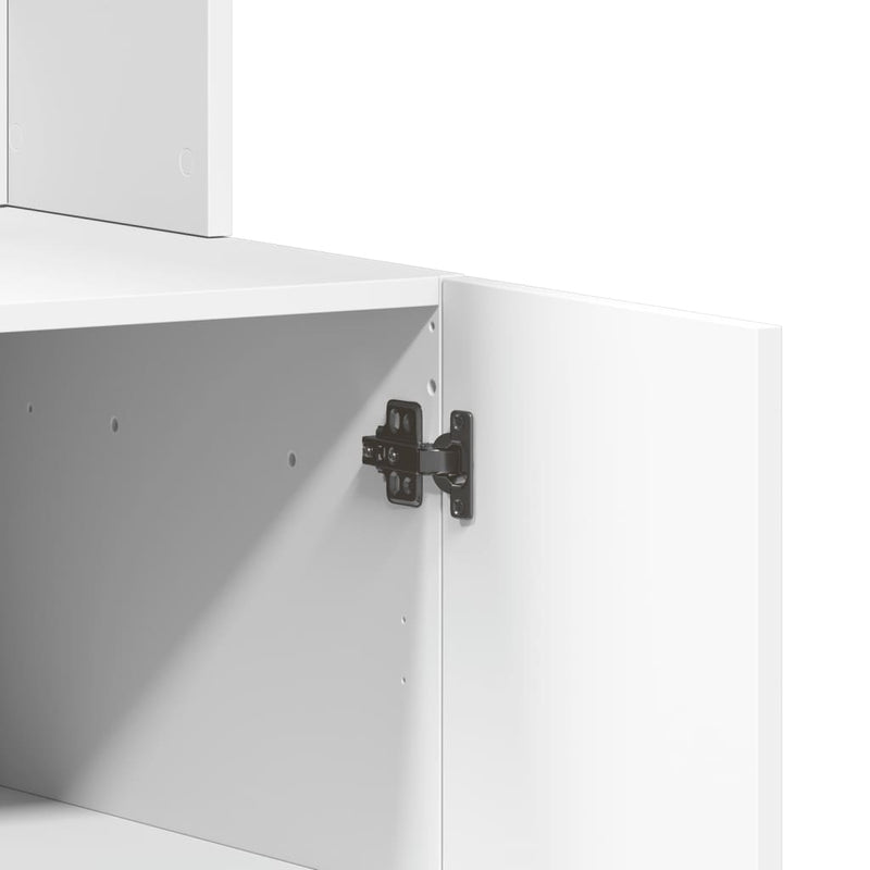 vidaXL fehér szerelt fa konyhaszekrény 95 x 50 x 180 cm