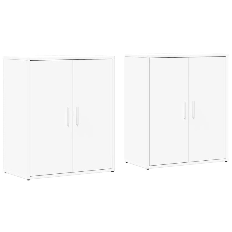 vidaXL 2 db fehér szerelt fa tálalószekrény 60 x 31 x 70 cm