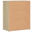 vidaXL 2 db sonoma tölgy színű szerelt fa tálalószekrény 60x31x70 cm