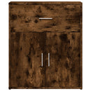 vidaXL 2 db füstös tölgy színű szerelt fa tálalószekrény 60x31x70 cm