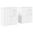 vidaXL 2 db fehér szerelt fa tálalószekrény 60 x 31 x 70 cm