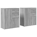 vidaXL 2 db szürke sonoma színű szerelt fa tálalószekrény 60x31x70 cm