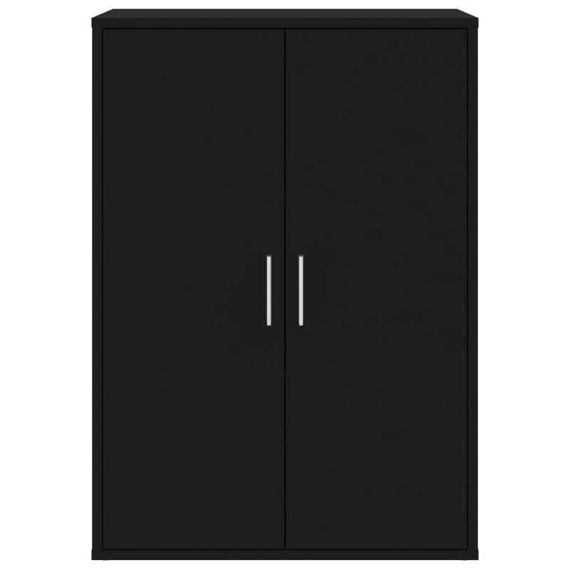 vidaXL 2 db fekete szerelt fa tálalószekrény 60 x 31 x 84 cm