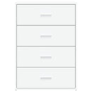 vidaXL 2 db fehér szerelt fa tálalószekrény 60 x 31 x 84 cm