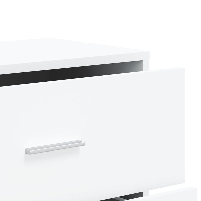 vidaXL 2 db fehér szerelt fa tálalószekrény 60 x 31 x 84 cm