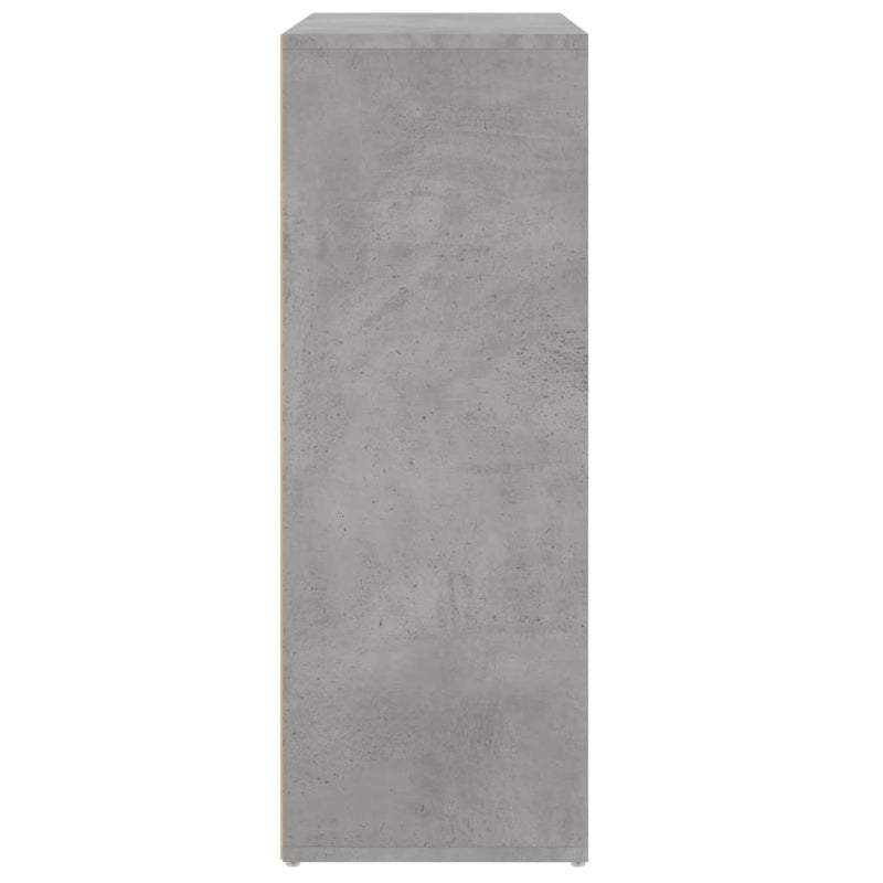 vidaXL 2 db betonszürke szerelt fa tálalószekrény 60 x 31 x 84 cm