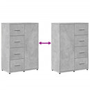 vidaXL 2 db betonszürke szerelt fa tálalószekrény 60 x 31 x 84 cm