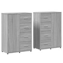 vidaXL 2 db szürke sonoma színű szerelt fa tálalószekrény 60x31x84 cm