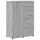 vidaXL 2 db szürke sonoma színű szerelt fa tálalószekrény 60x31x84 cm