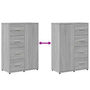 vidaXL 2 db szürke sonoma színű szerelt fa tálalószekrény 60x31x84 cm