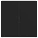 vidaXL 2 db fekete szerelt fa tálalószekrény 79 x 38 x 80 cm