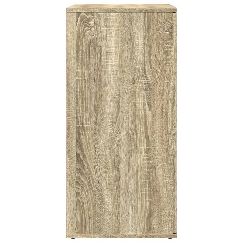 vidaXL 2 db sonoma tölgy színű szerelt fa tálalóasztal 79 x 38 x 80 cm