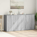 vidaXL 2 db szürke sonoma színű szerelt fa tálalószekrény 79x38x80 cm