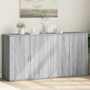 vidaXL 2 db szürke sonoma színű szerelt fa tálalószekrény 79x38x80 cm