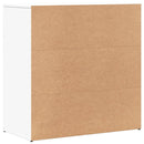 vidaXL 2 db fehér szerelt fa tálalószekrény 79 x 38 x 80 cm