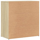 vidaXL 2 db sonoma tölgy színű szerelt fa tálalóasztal 79 x 38 x 80 cm