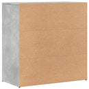 vidaXL 2 db betonszürke szerelt fa tálalószekrény 79 x 38 x 80 cm