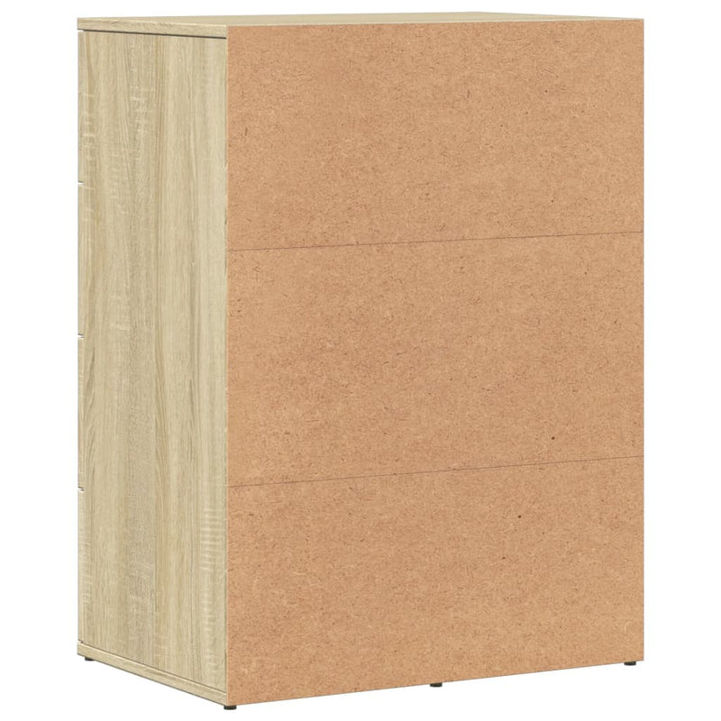 vidaXL 2 db sonoma tölgy színű szerelt fa tálalószekrény 59x39x80 cm