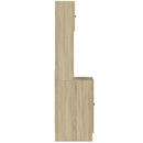 vidaXL sonoma tölgy színű szerelt fa konyhaszekrény 60 x 50 x 180 cm