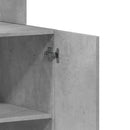 vidaXL betonszürke szerelt fa konyhaszekrény 60 x 50 x 180 cm