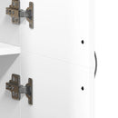 vidaXL fehér szerelt fa irattartó szekrény 60 x 32 x 153 cm