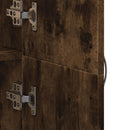 vidaXL füstös tölgy színű szerelt fa irattartó szekrény 60x32x153 cm