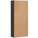 vidaXL fekete szerelt fa magasszekrény 80 x 35 x 180 cm