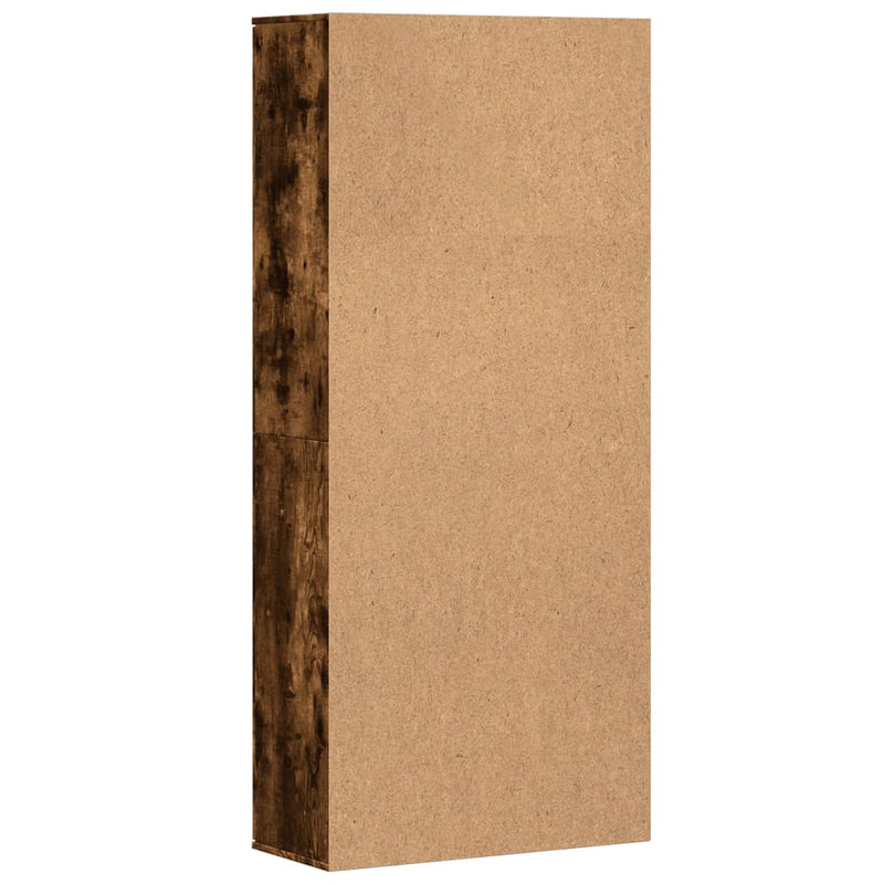 vidaXL füstös tölgy színű szerelt fa magasszekrény 80 x 35 x 180 cm
