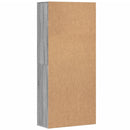 vidaXL szürke sonoma színű szerelt fa magasszekrény 80 x 35 x 180 cm