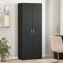 vidaXL fekete szerelt fa magasszekrény 70 x 35 x 180