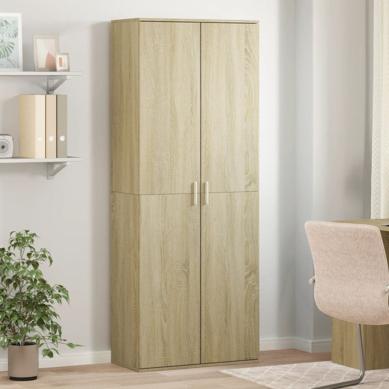 vidaXL sonoma tölgy színű szerelt fa magasszekrény 70 x 35 x 180