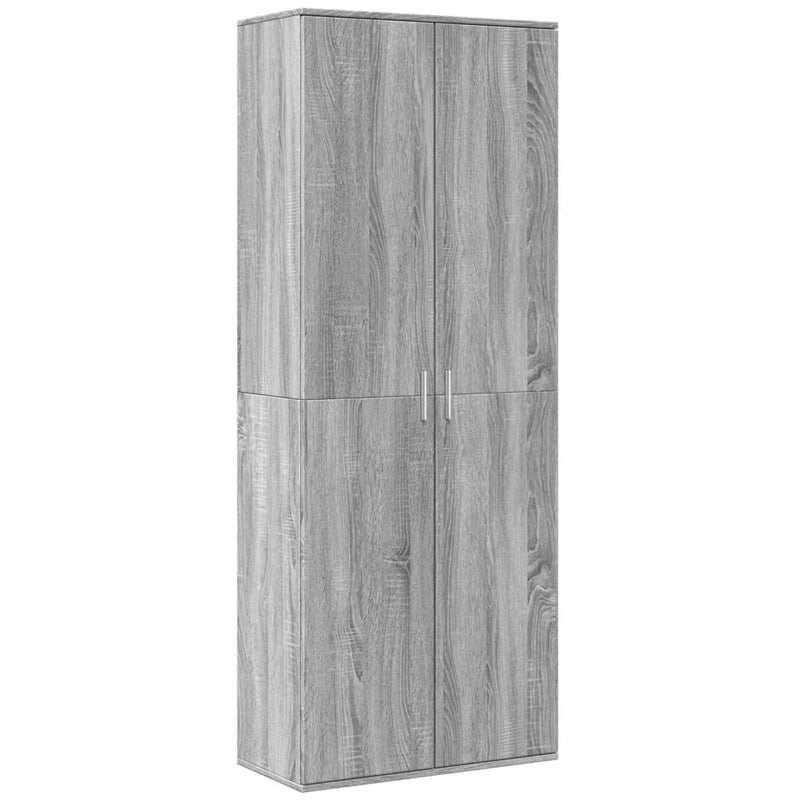 vidaXL szürke sonoma színű szerelt fa magasszekrény 70 x 35 x 180