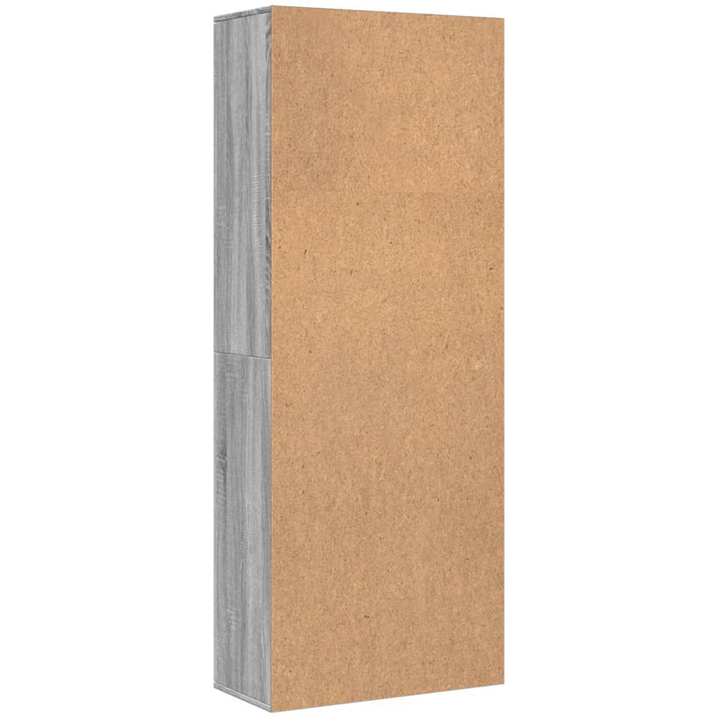 vidaXL szürke sonoma színű szerelt fa magasszekrény 70 x 35 x 180