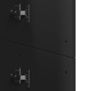 vidaXL fekete szerelt fa magasszekrény 60 x 35 x 180 cm