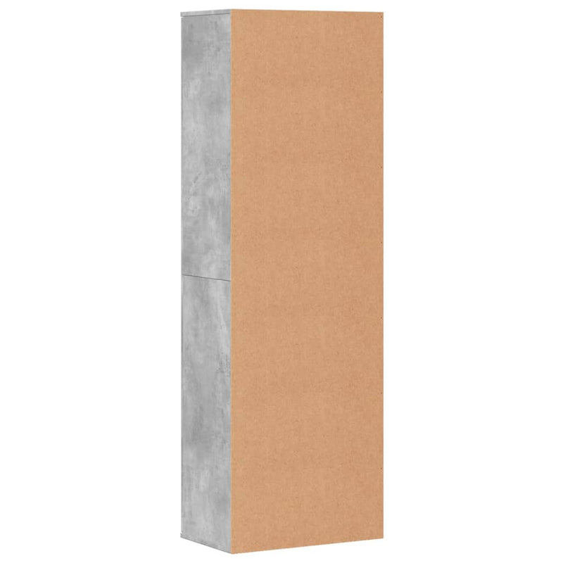 vidaXL betonszürke szerelt fa magasszekrény 60 x 35 x 180 cm
