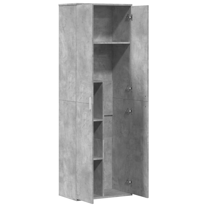 vidaXL betonszürke szerelt fa magasszekrény 60 x 35 x 180 cm