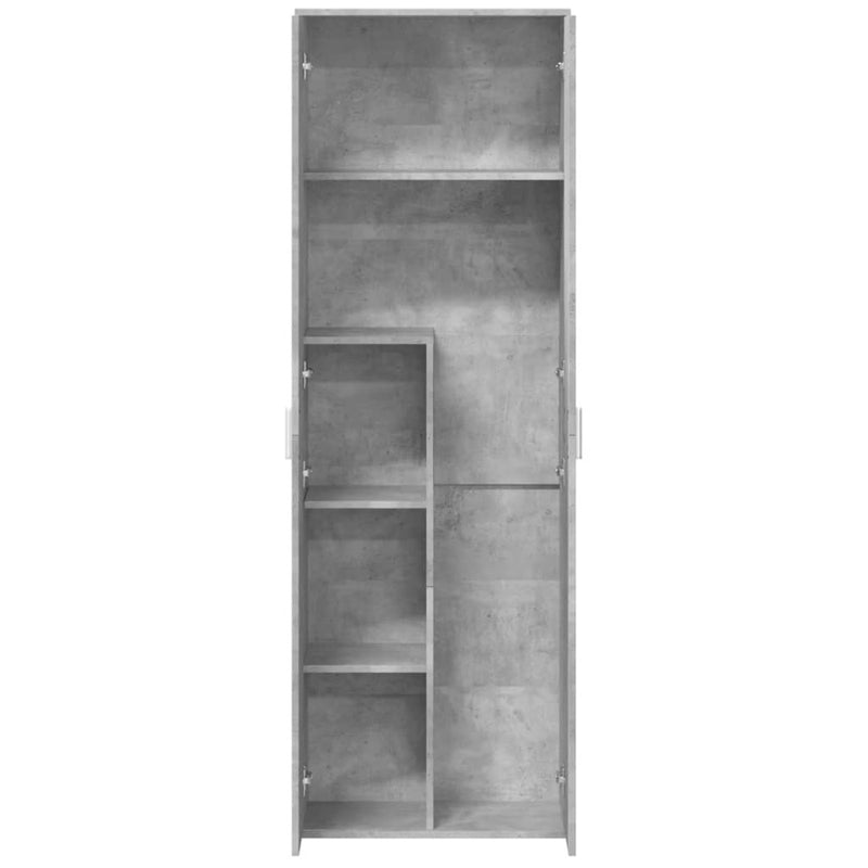 vidaXL betonszürke szerelt fa magasszekrény 60 x 35 x 180 cm