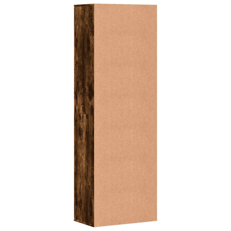 vidaXL füstös tölgy színű szerelt fa magasszekrény 60 x 35 x 180 cm